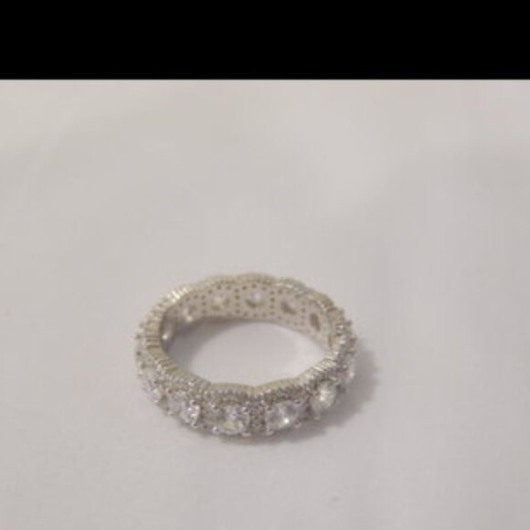 Radiance by Absolute Baguette Accent Ring and Eternity Band Size 8 - Picture 4 of 4